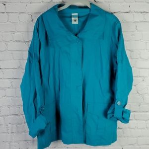 Natalie & Me Button Down Top XL